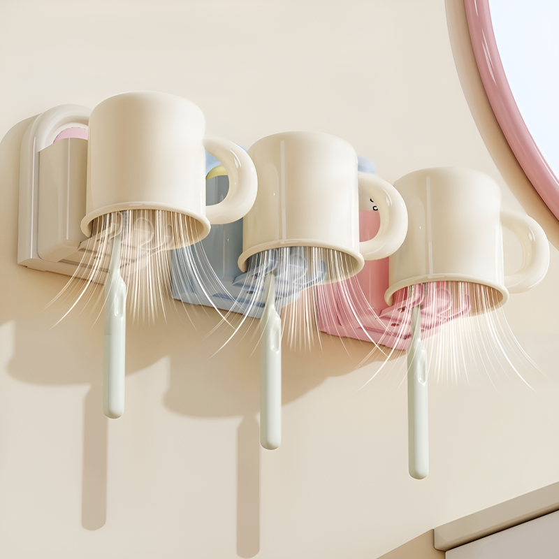 벽걸이형 전동 칫솔 양치컵 수납 선반漱口컵 포함