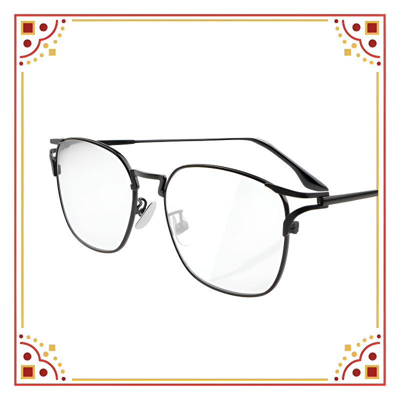 Lentes multifocales antirreflejo de titanio ultraligero con filtro de luz azul