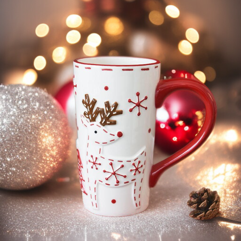 노르딕 산타클로스 세라믹 머그