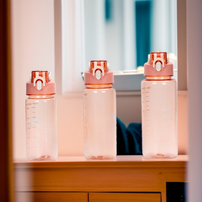 Cute Space Style Sports Water Cup for Girls Portable Summer Student Bottle