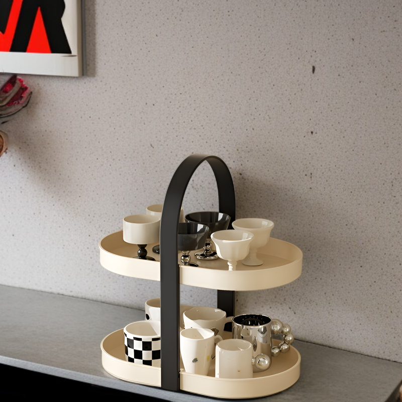 Organizador de tazas de té y café para escritorio, sin necesidad de perforar, para suelo