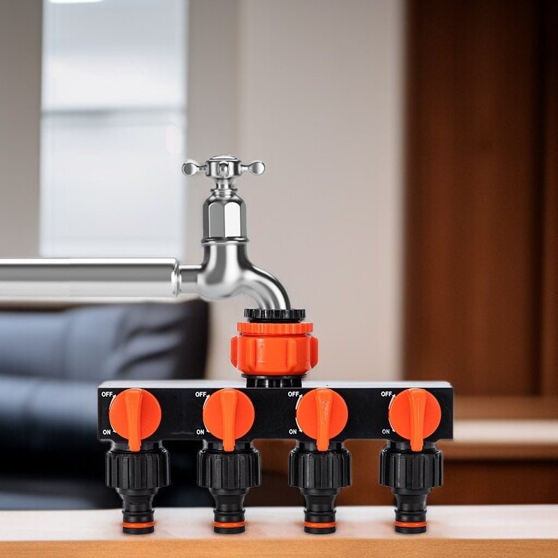 5통 4로 1구 이음매 분수기 수도관 세차 수도관 스위치 부착 분류 5통 수도꼭지 커넥터