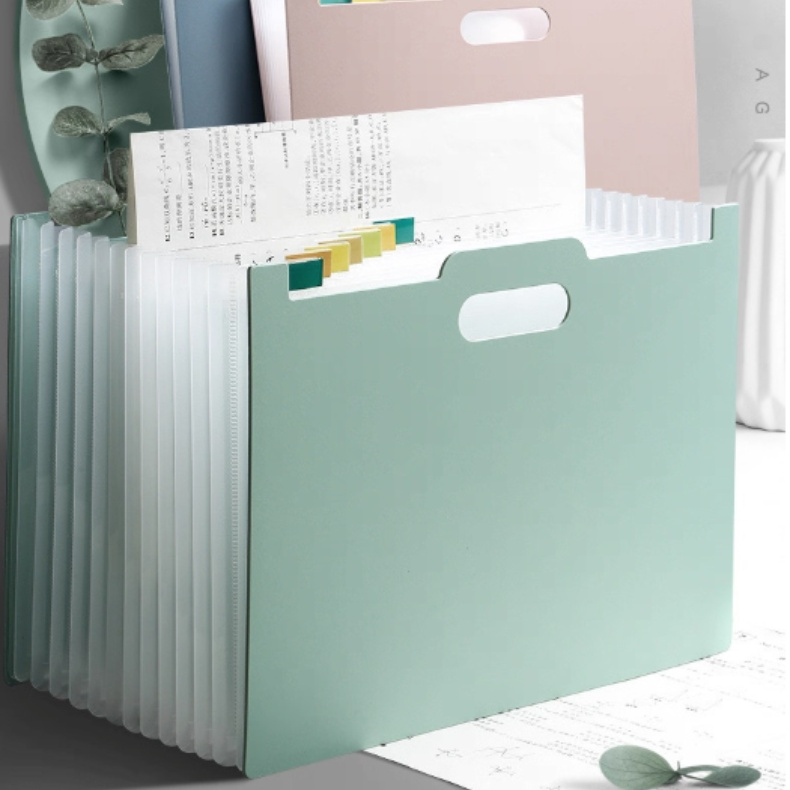 A4 Accordion Handheld Multi-layer Document Folder