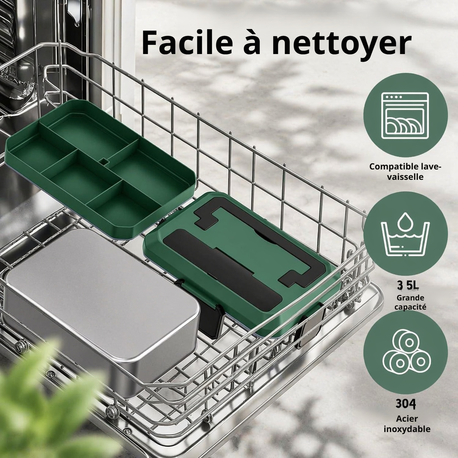 Boîte à repas électrique en train de réchauffer des aliments