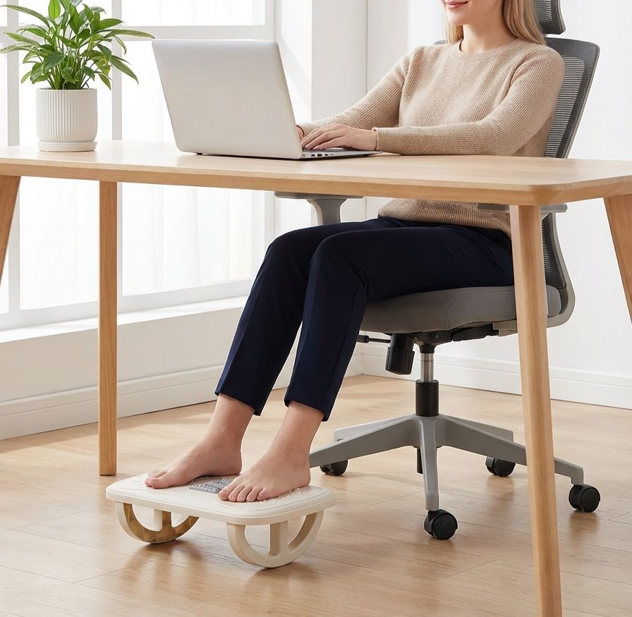 Podnóżek pod stopy poprawiający komfort pracy