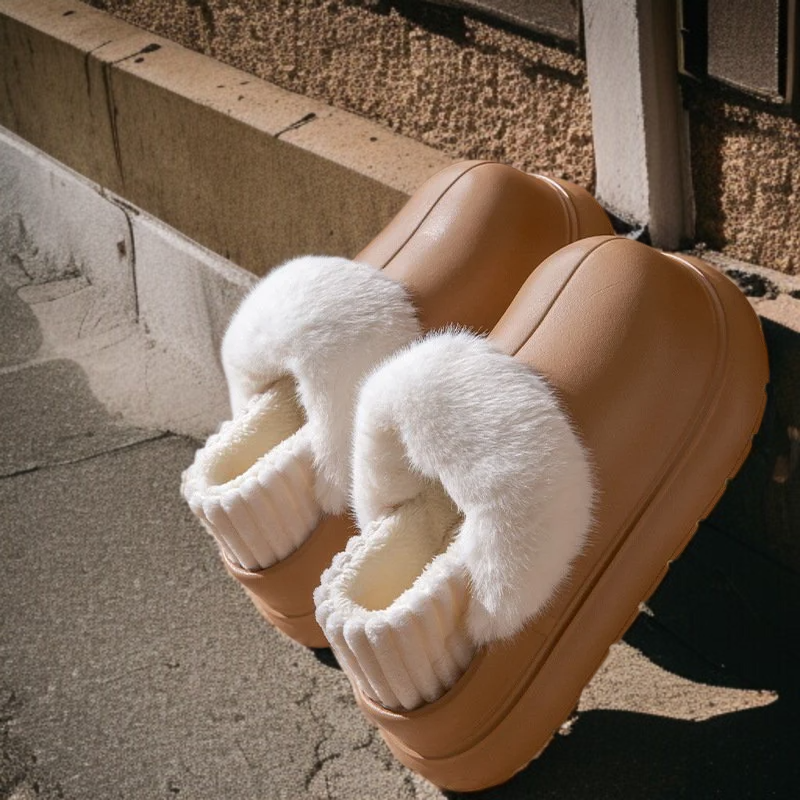 겨울용 두꺼운 바닥 분리형 보온 슬리퍼