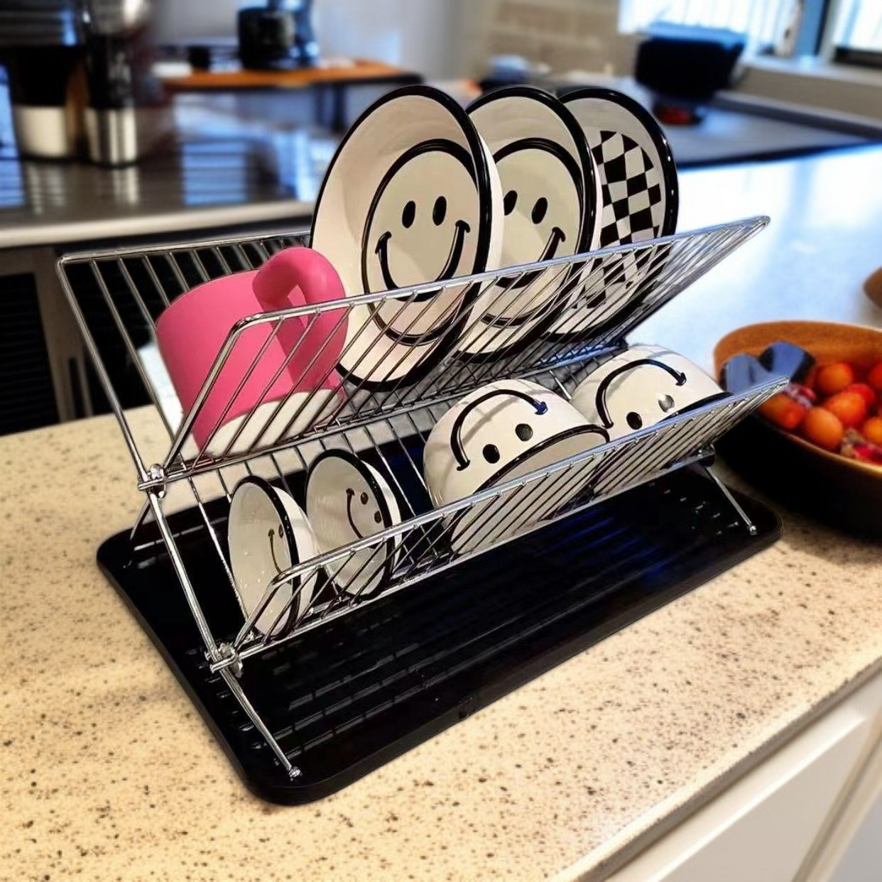 접이식 접시 보관 선반