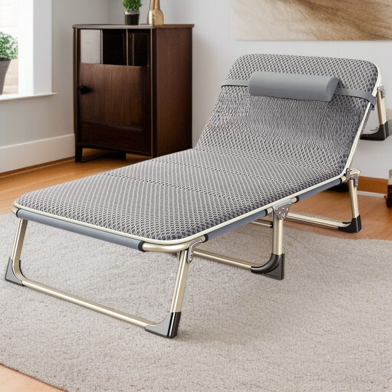 높은 하중 지지력을 갖춘 접이식 싱글 침대