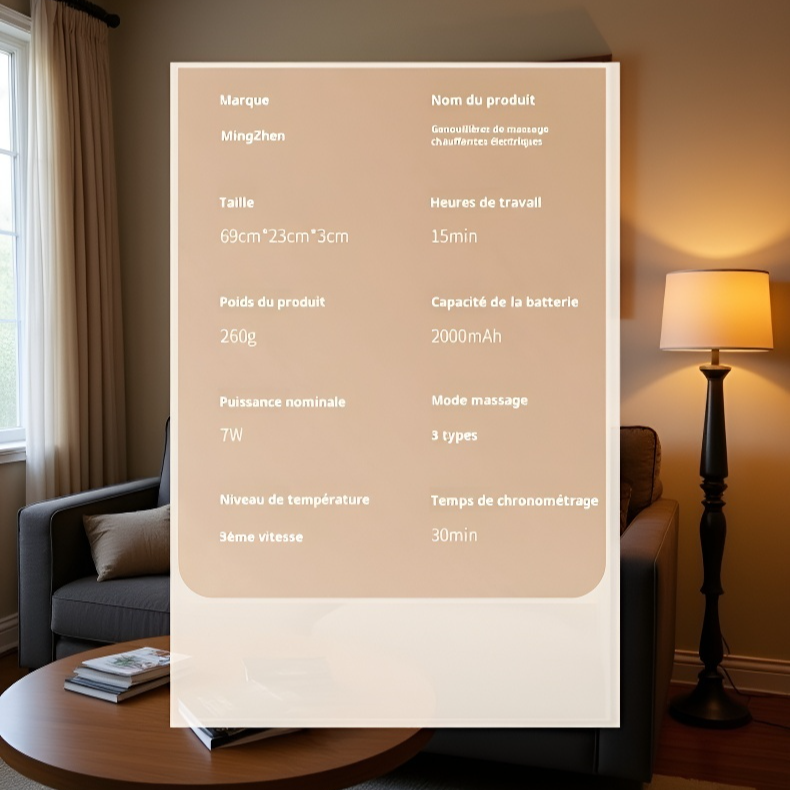 Appareil de massage pour genoux avec chauffage électrique
