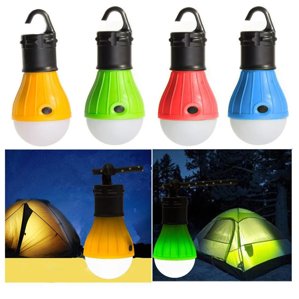 Portable tent hanging emergency light
