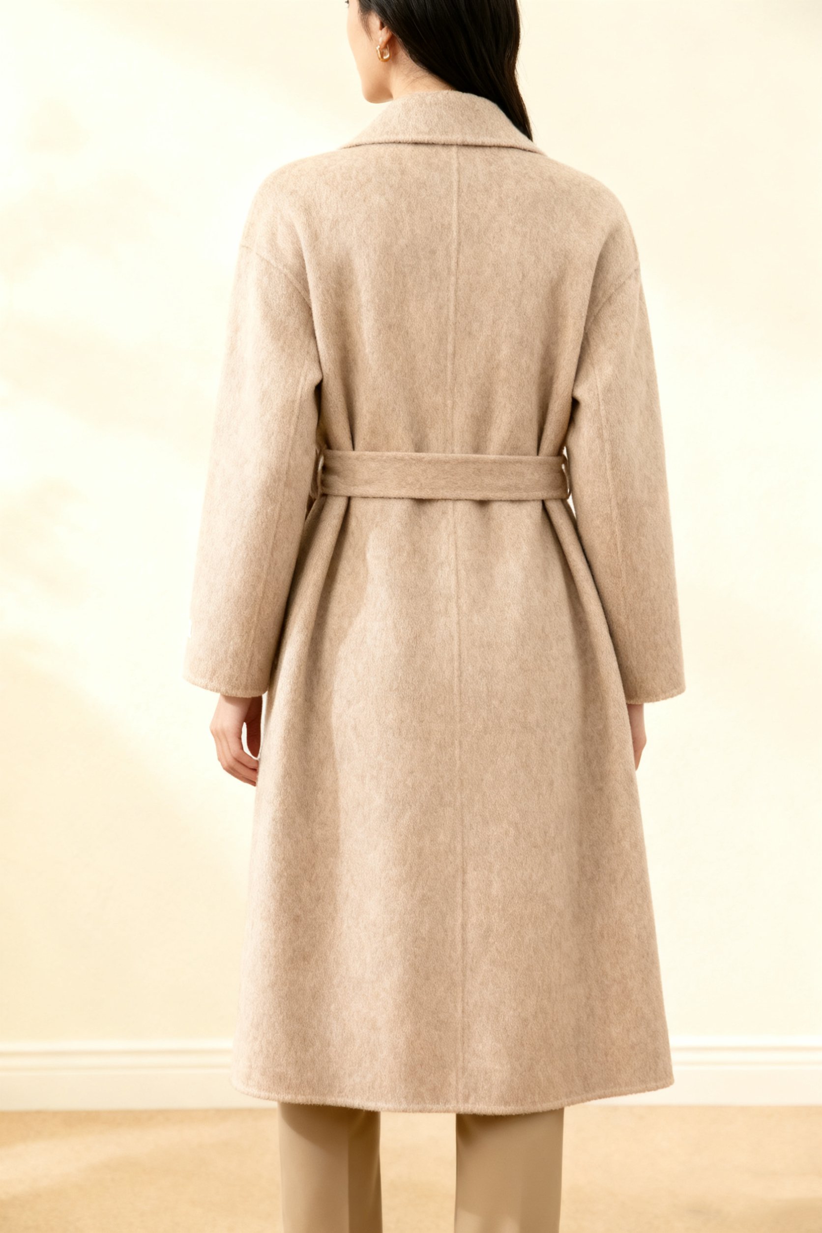 고급 캐시미어 소재 디테일