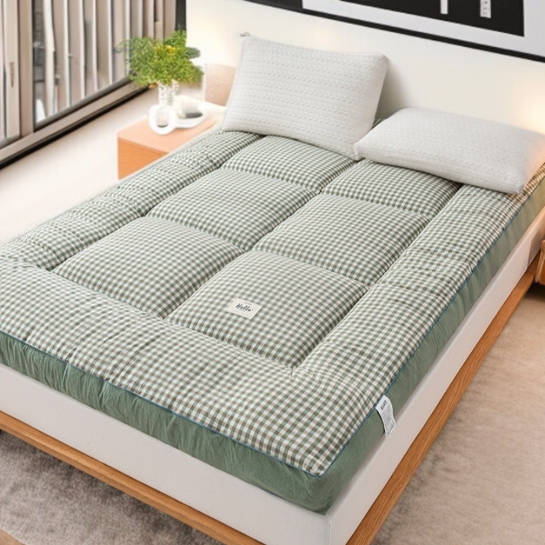 기숙사 학생 매트리스 두꺼운 진드기 방지 매트리스 이불 보호대 피부 친화 벨벳 학생 기숙사 요 접이식 침대 쿠션