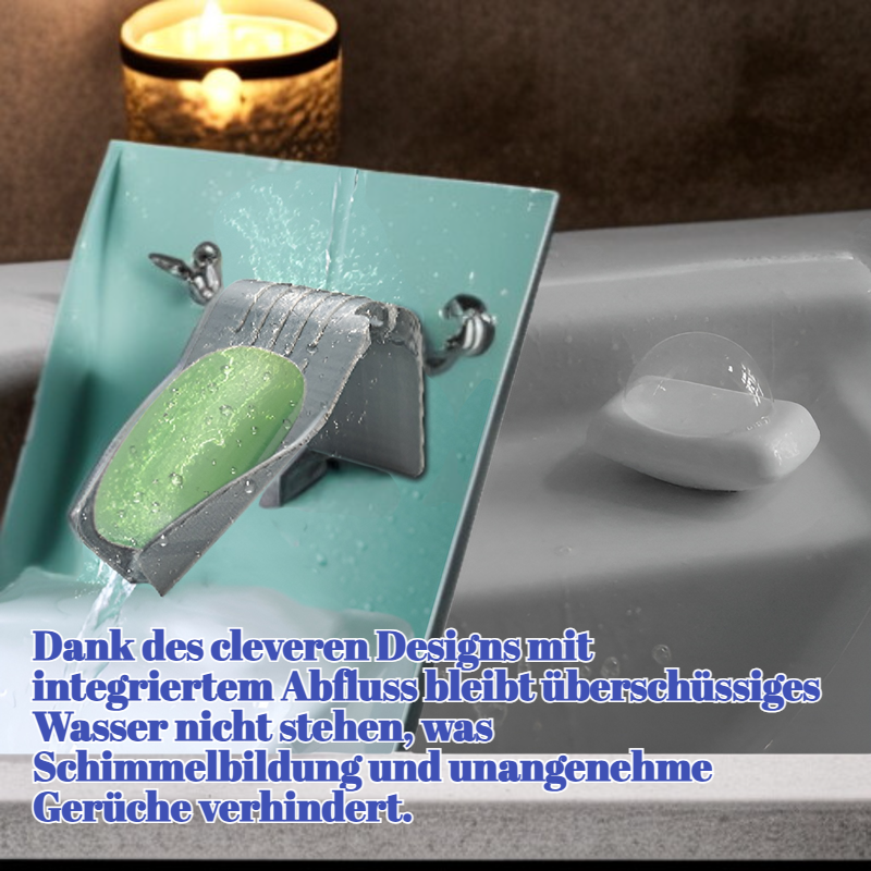 Seifenschale mit automatischem Abfluss