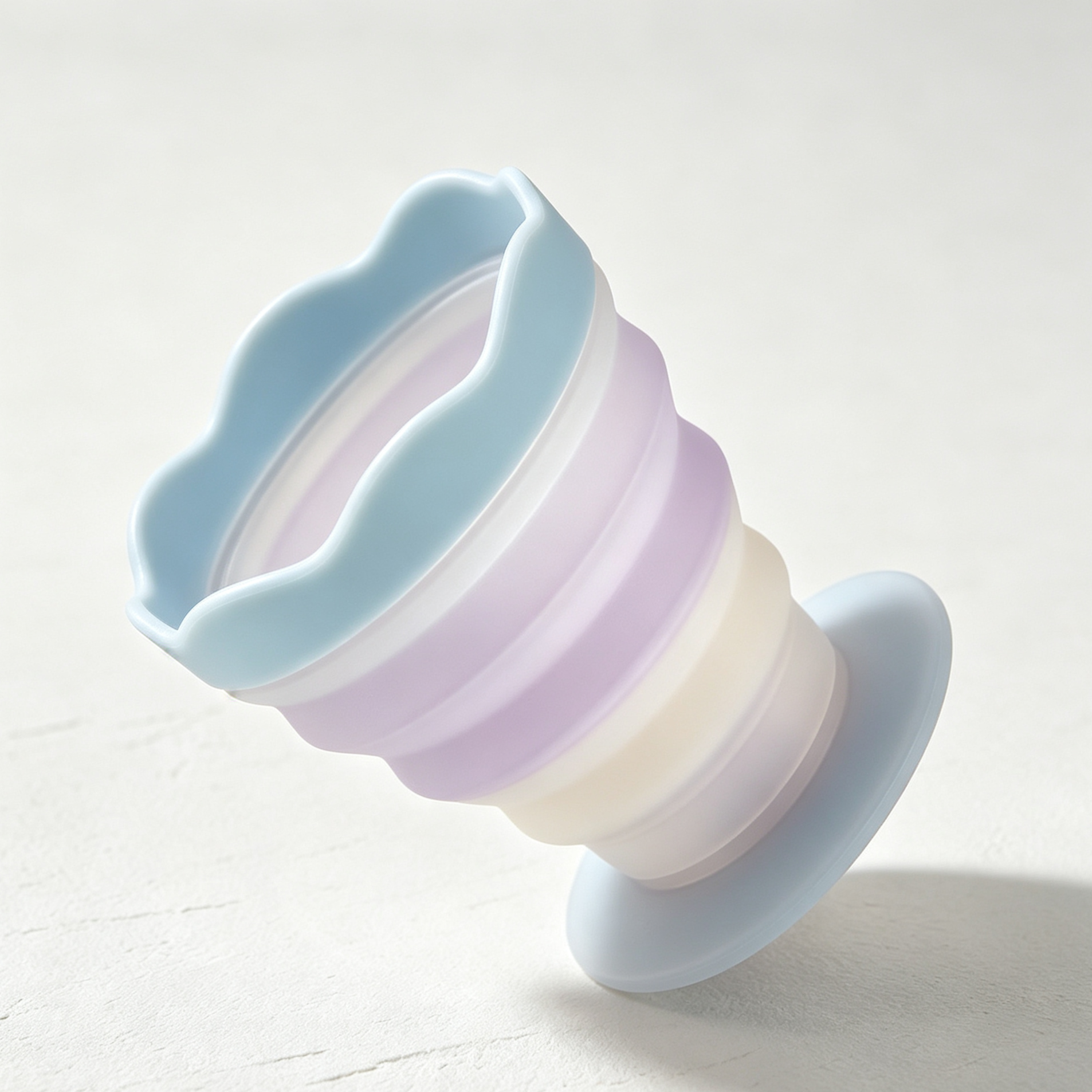 Portable collapsible silicone water cups for travel and outdoor use