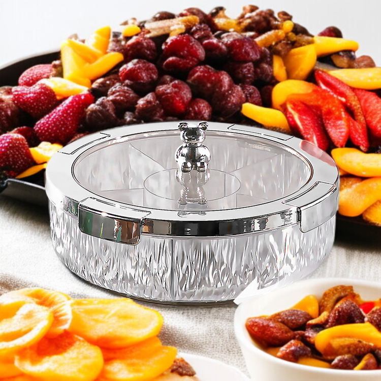 가정용 탁상 정리 수납함 화장품 수동 회전 밀폐 수납함 간식 방진 밀폐 수납함 버블 마터 액세서리 수납함