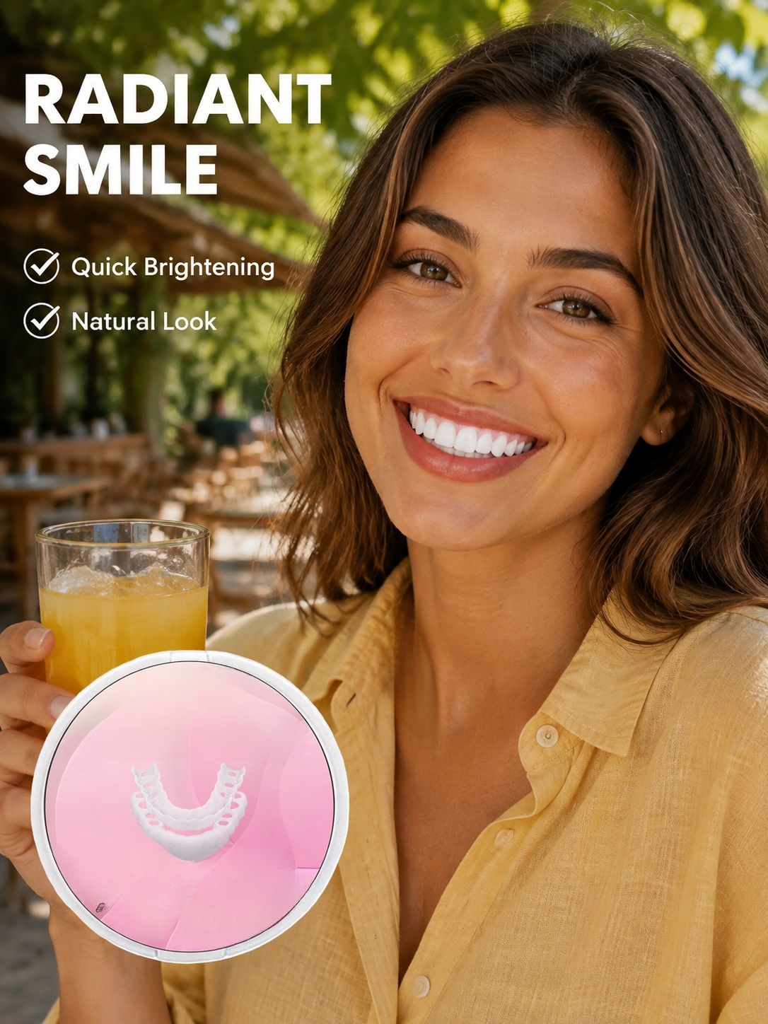 CrazyLife 3rd Gen Silicone Replica White Mouthpiece Color Correction Smile Patch