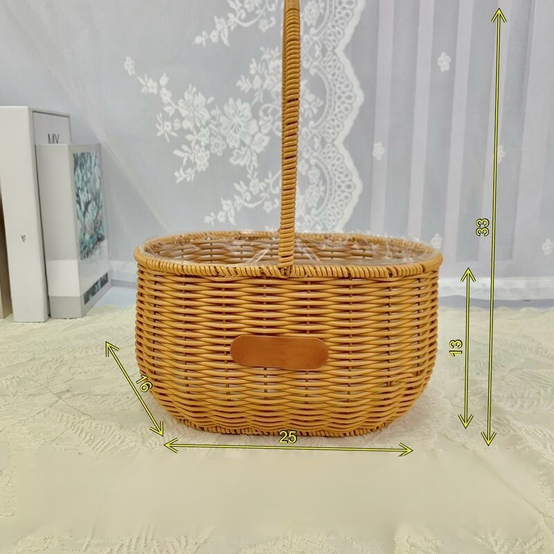모조 등나무 바구니 장식품