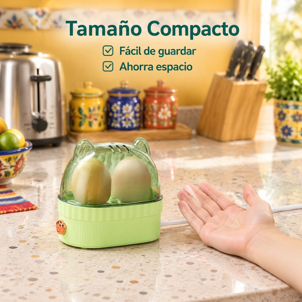 Regalo creativo: mini vaporizador de huevos con temporizador