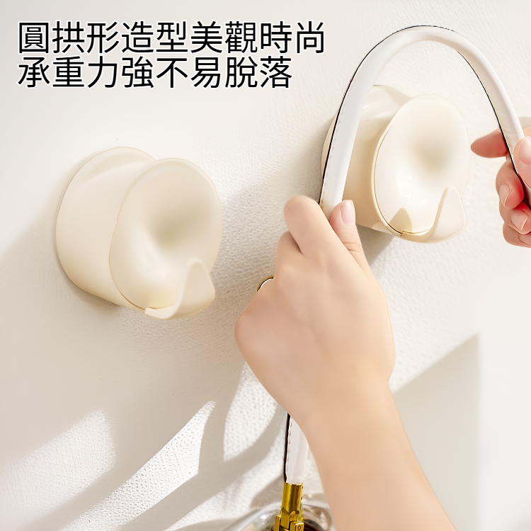 客廳門後黏鉤，衣服整理神器，圓拱形免打孔黏鉤