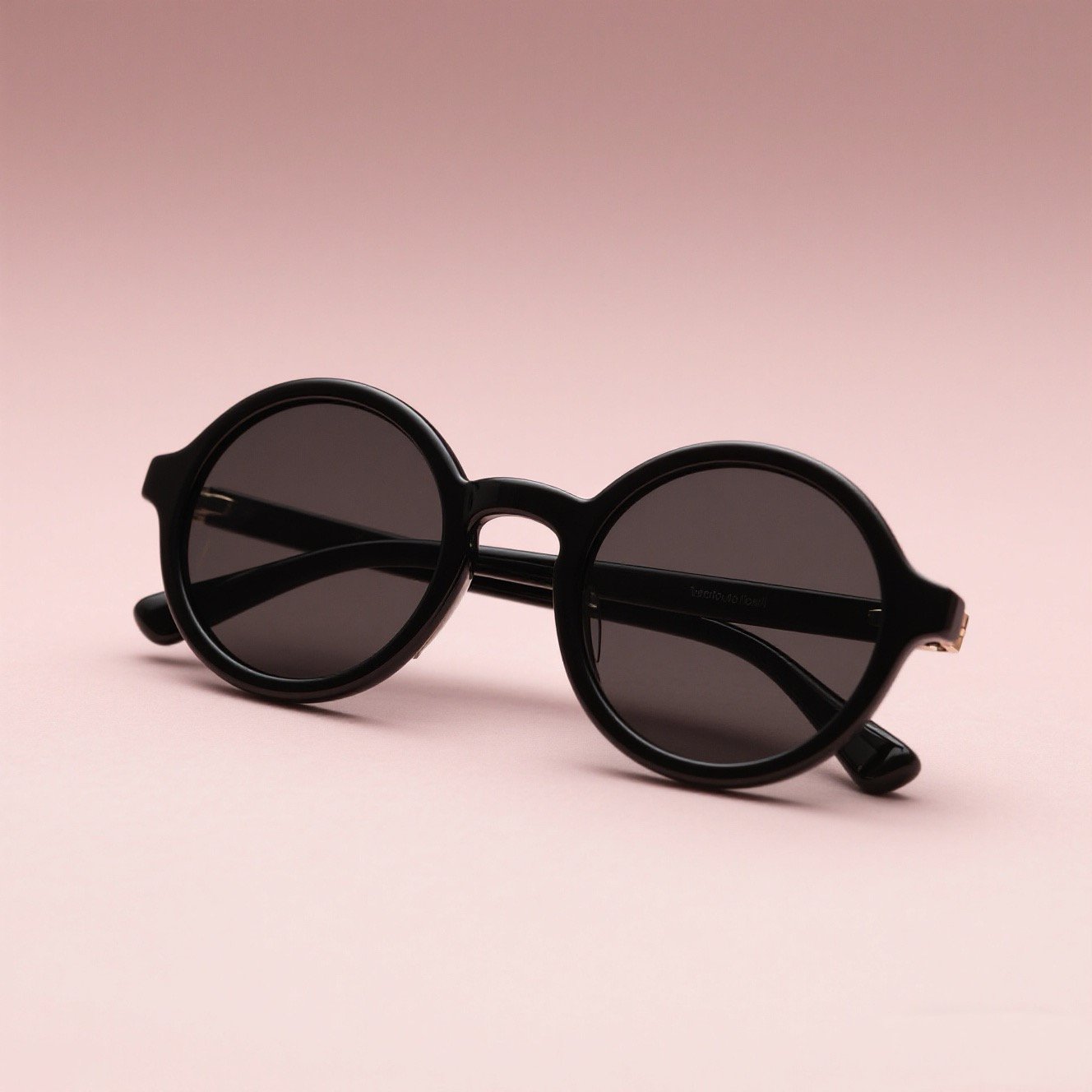 แว่นกันแดดสไตล์วินเทจทรงกลมเลนส์กันรังสี UV