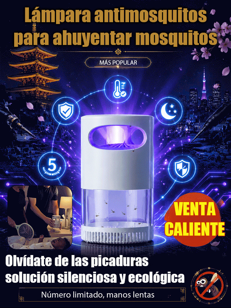 Lámpara antimosquitos para ahuyentar mosquitos