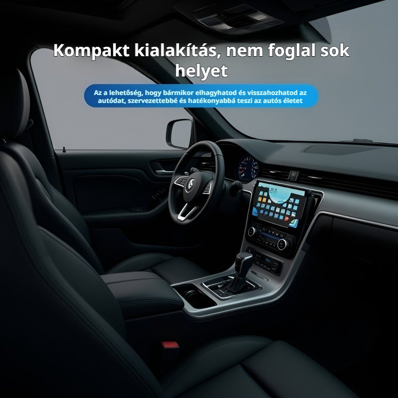 Autós multifunkcionális kártyatartó, öntapadós névjegykártya- és bizonylattartó