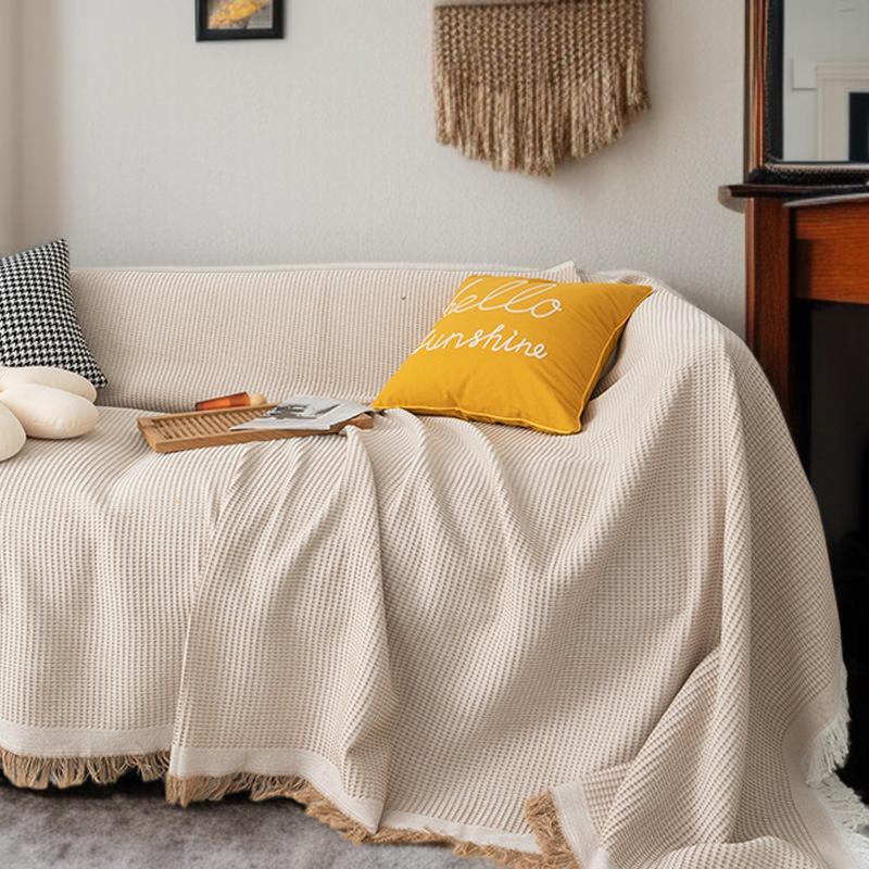 ソファカバーカバーフルカバー綿糸ユニバーサルソファブランケットカバータオル フルカバーソファ