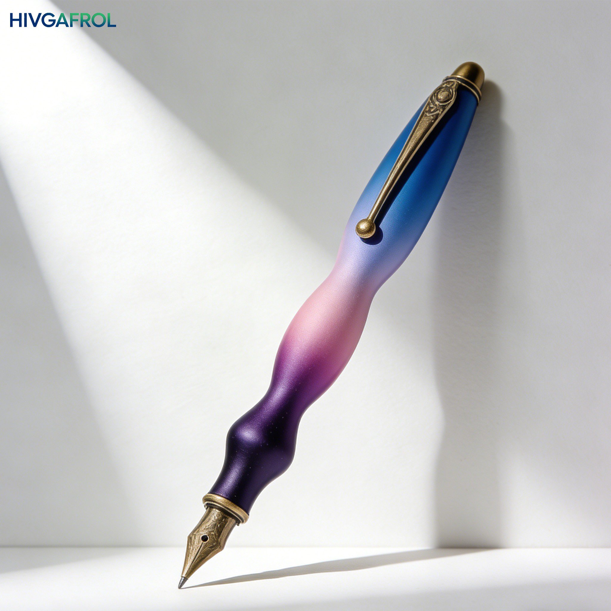 Długopis wieczny w stylu retro z metalowym korpusem (opakowanie 2 szt.)