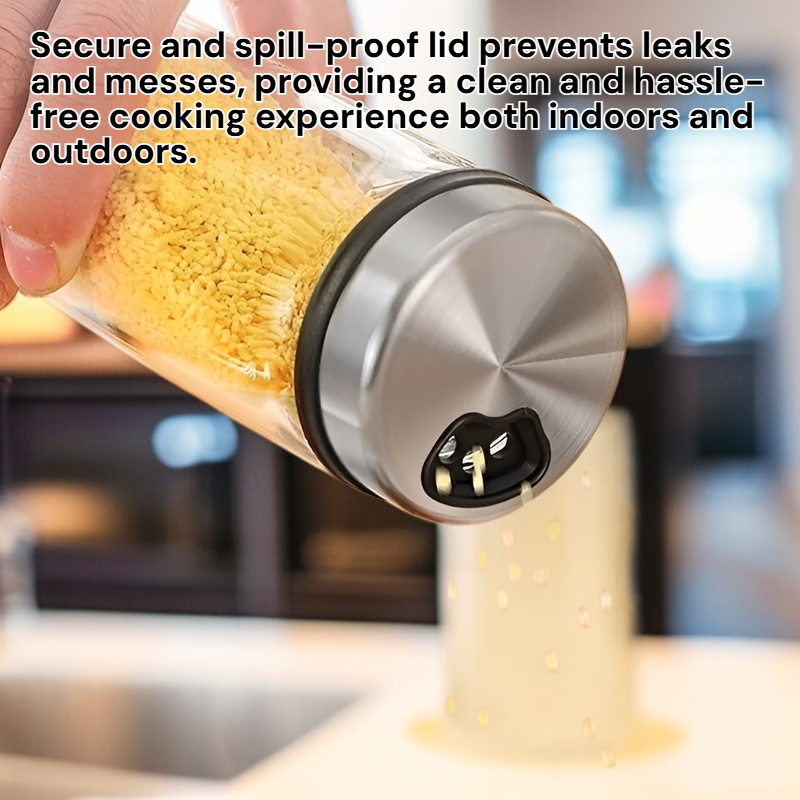 Stainless Steel Portable Outdoor Spice Jar Household Kitchen Salt and Seasoning Bottle