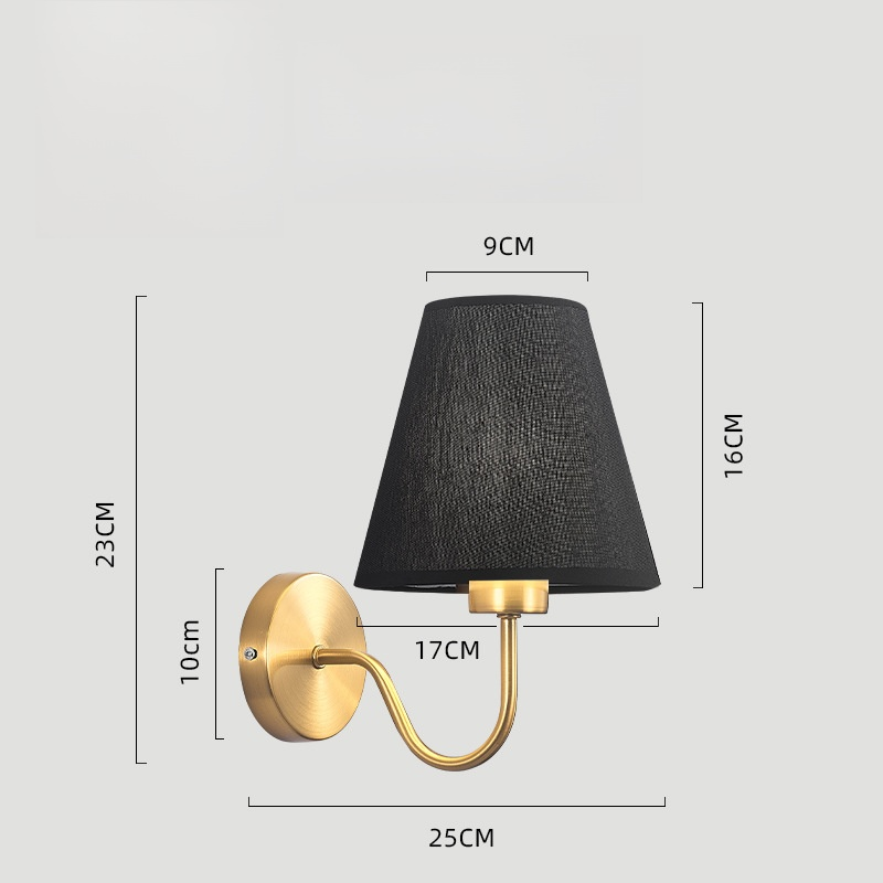 Bedroom bedside wall lamp