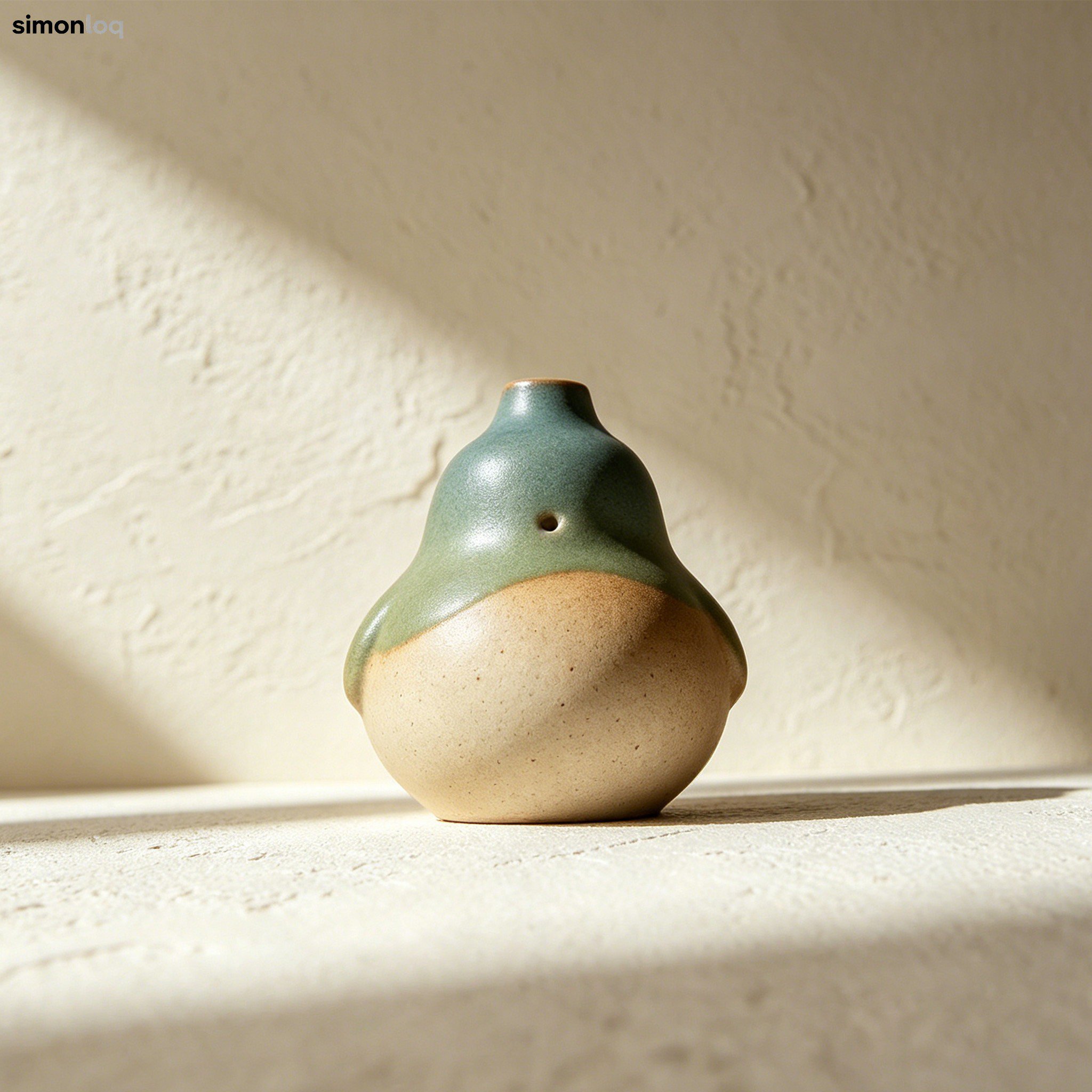 小鳥型陶器の花瓶