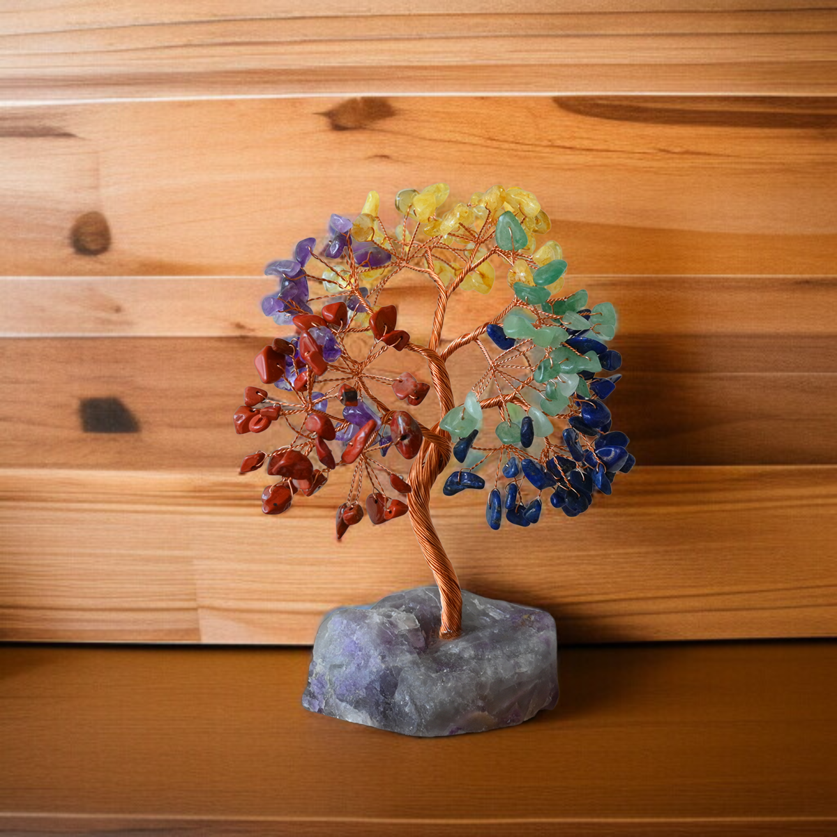 수정 원석 부자 나무 전체 모습