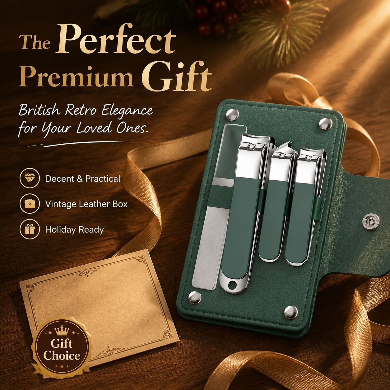 Portable Stainless Steel Nail Clipper Set