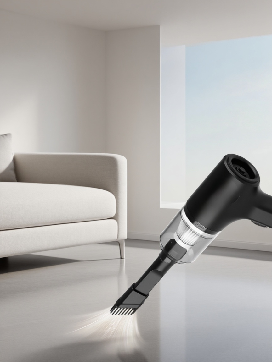 차량 시트 청소하는 휴대용 청소기