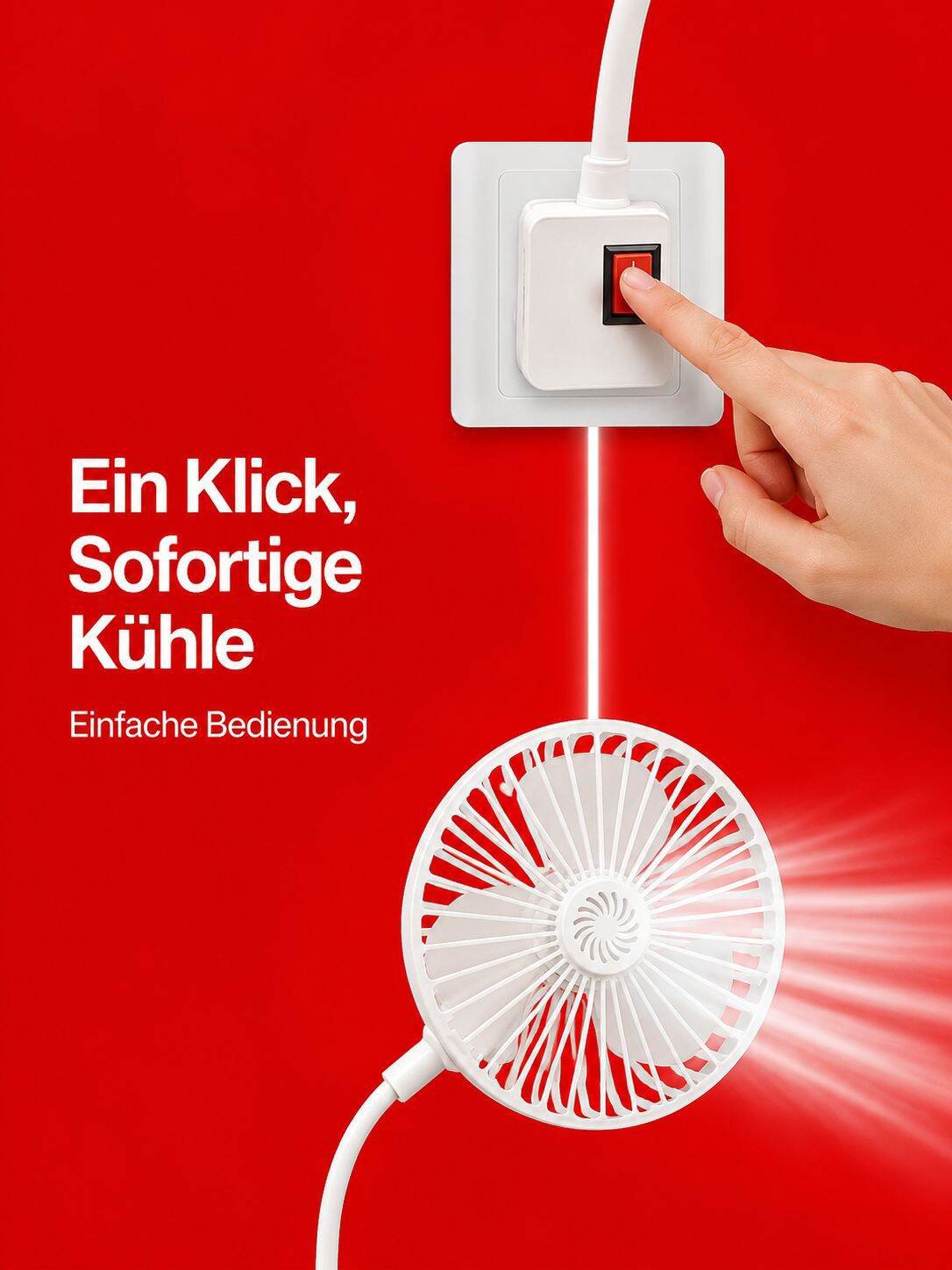 Modernes Design des multifunktionalen Aroma-Leiseventilators