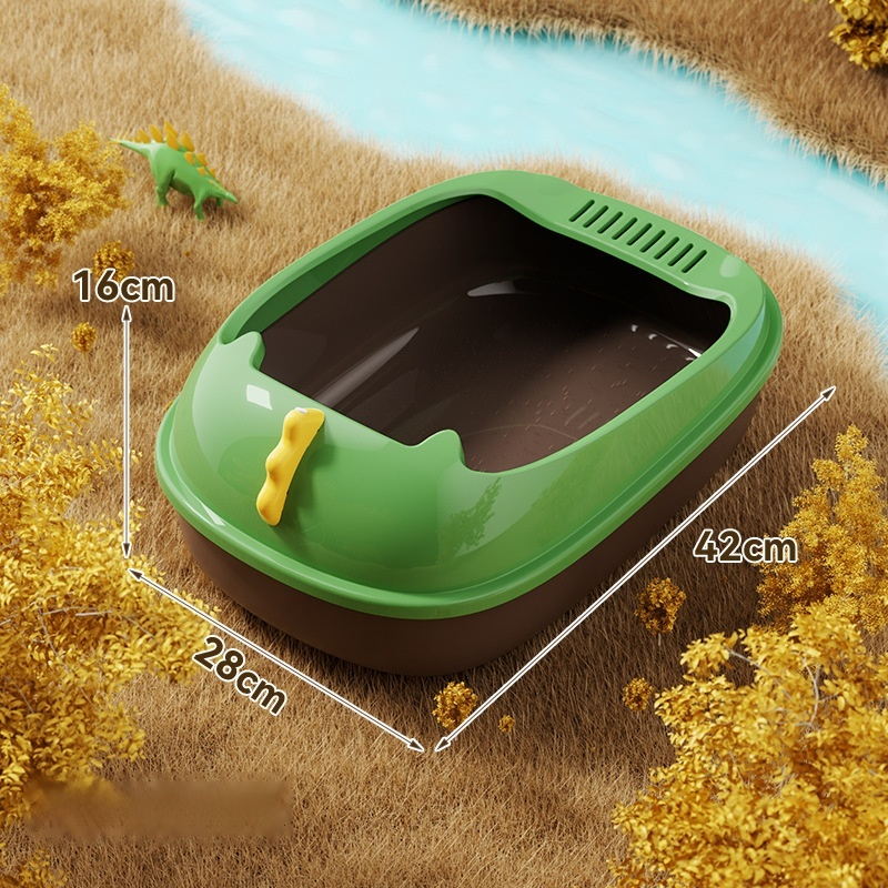 Splashproof Semiclosed Cat Litter Box