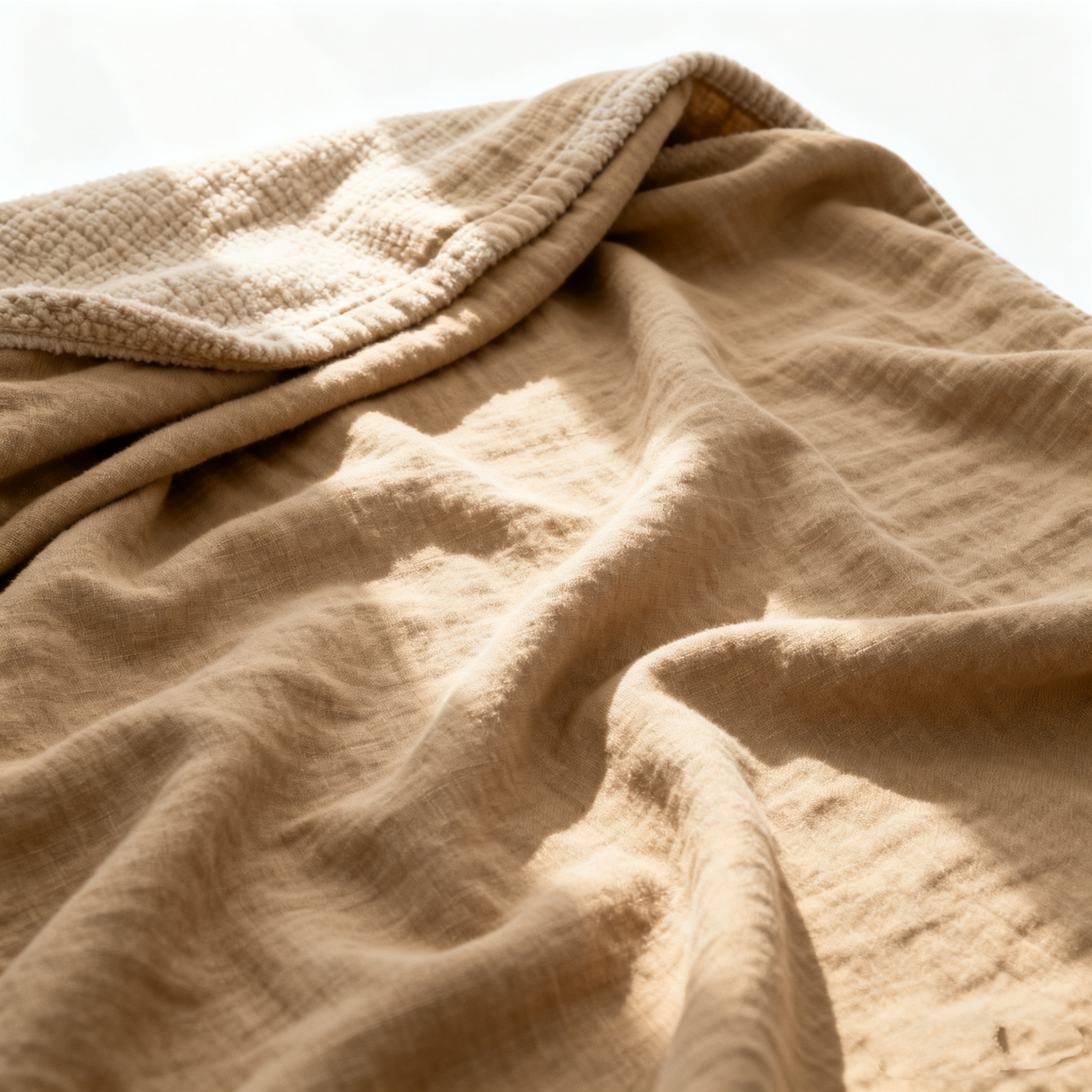 Prodyšná měkká bavlněná deka s vrstvami, univerzální, vhodná na celý rok (1,2 × 1,8 m)