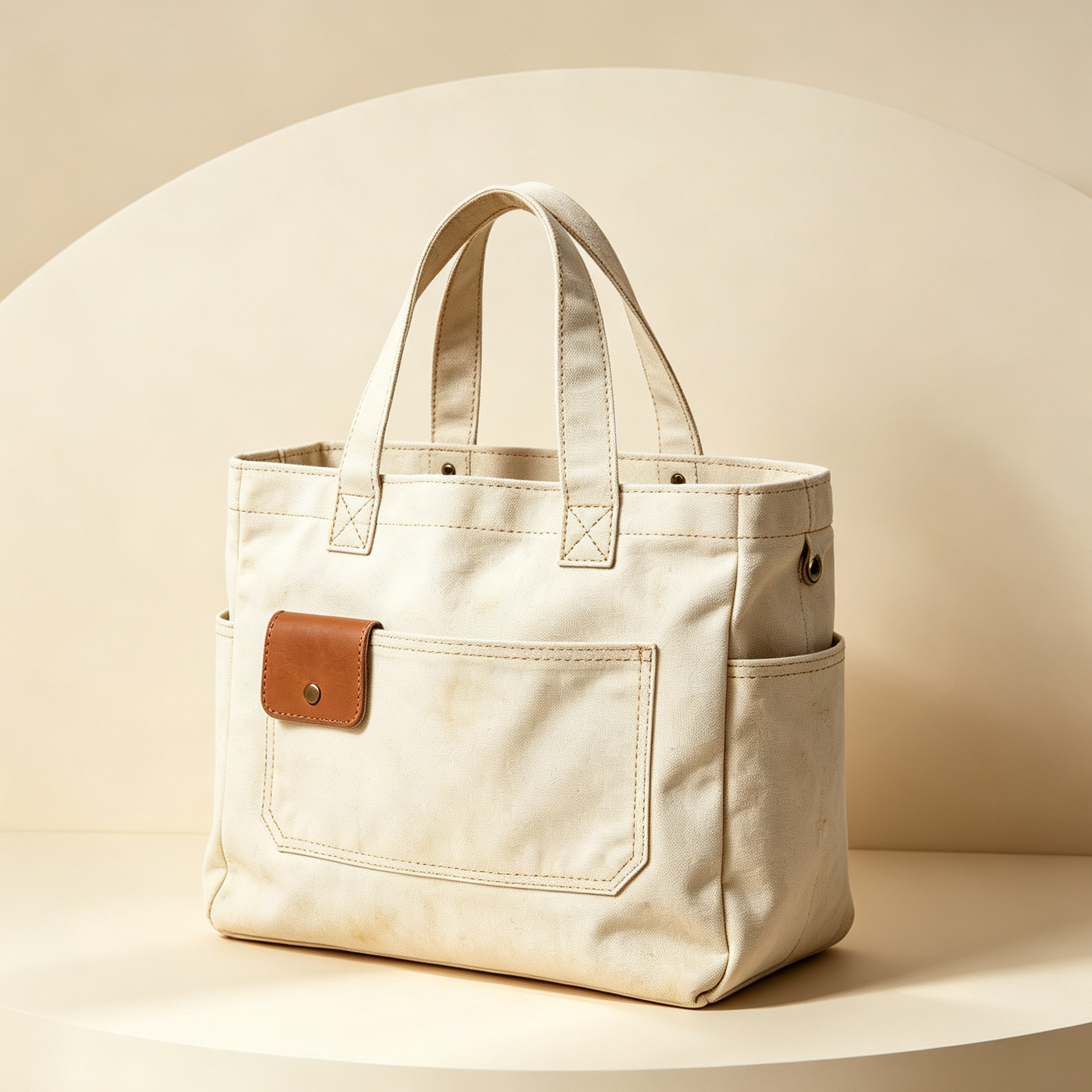 Eco-friendly reusable canvas tote bag