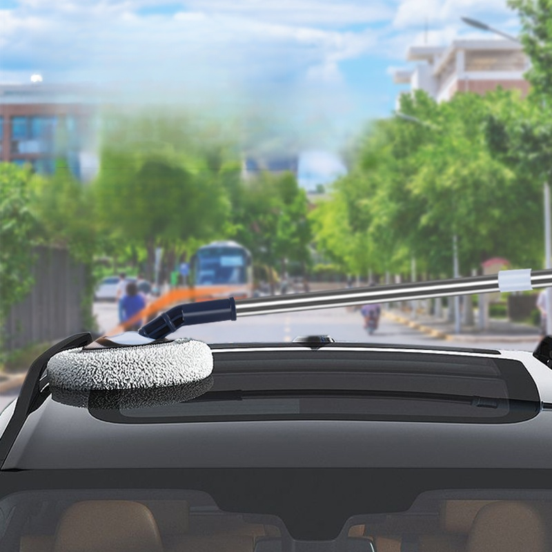 彎杆伸縮洗車拖把