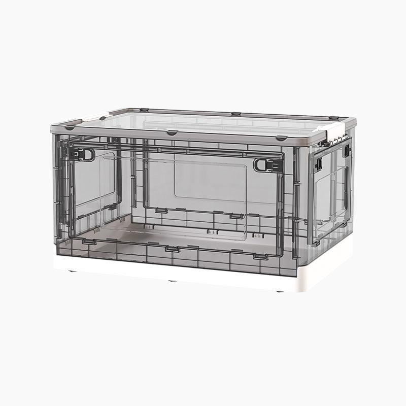 Folding storage box oversized side door student book storage box toy sundries clothes storage box