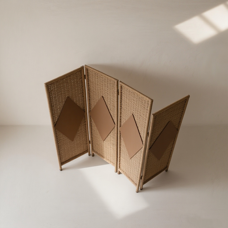 라탄 인테리어 칸막이 2개 세트