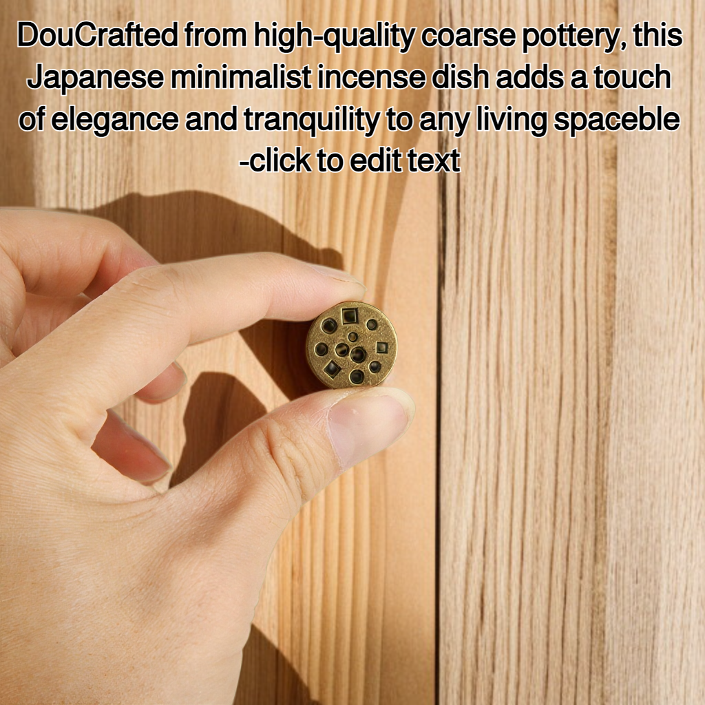 Japanese minimalist coarse pottery incense dish