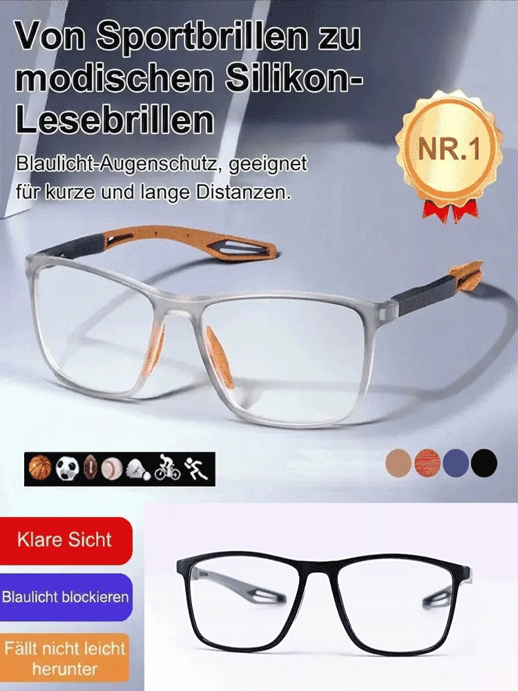 【Eine Brille für das ganze Leben!】Ultraleichte und bequeme Anti-Blaulicht-Brille für Presbyopie