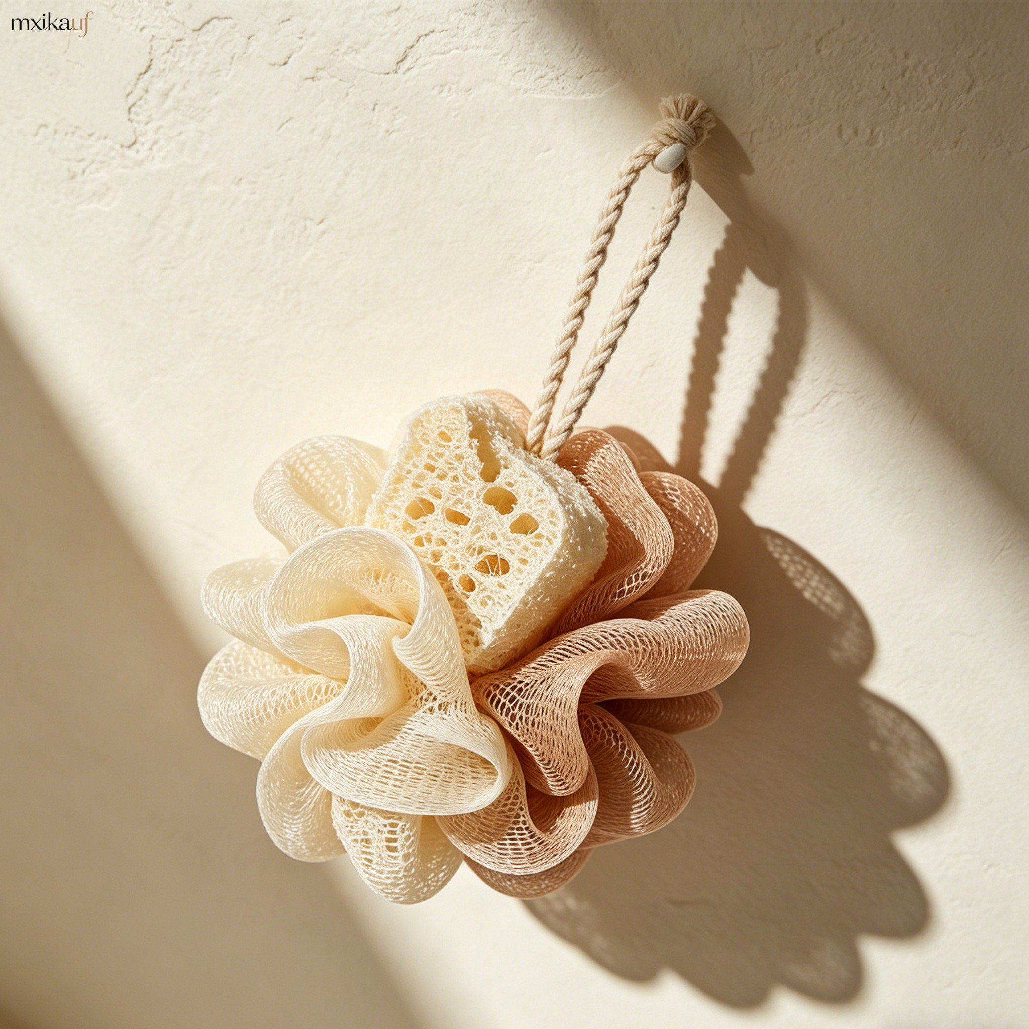 100% natural exfoliating bath sponge