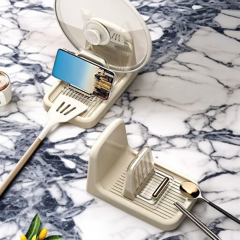 Kitchen multifunctional pot lid storage rack