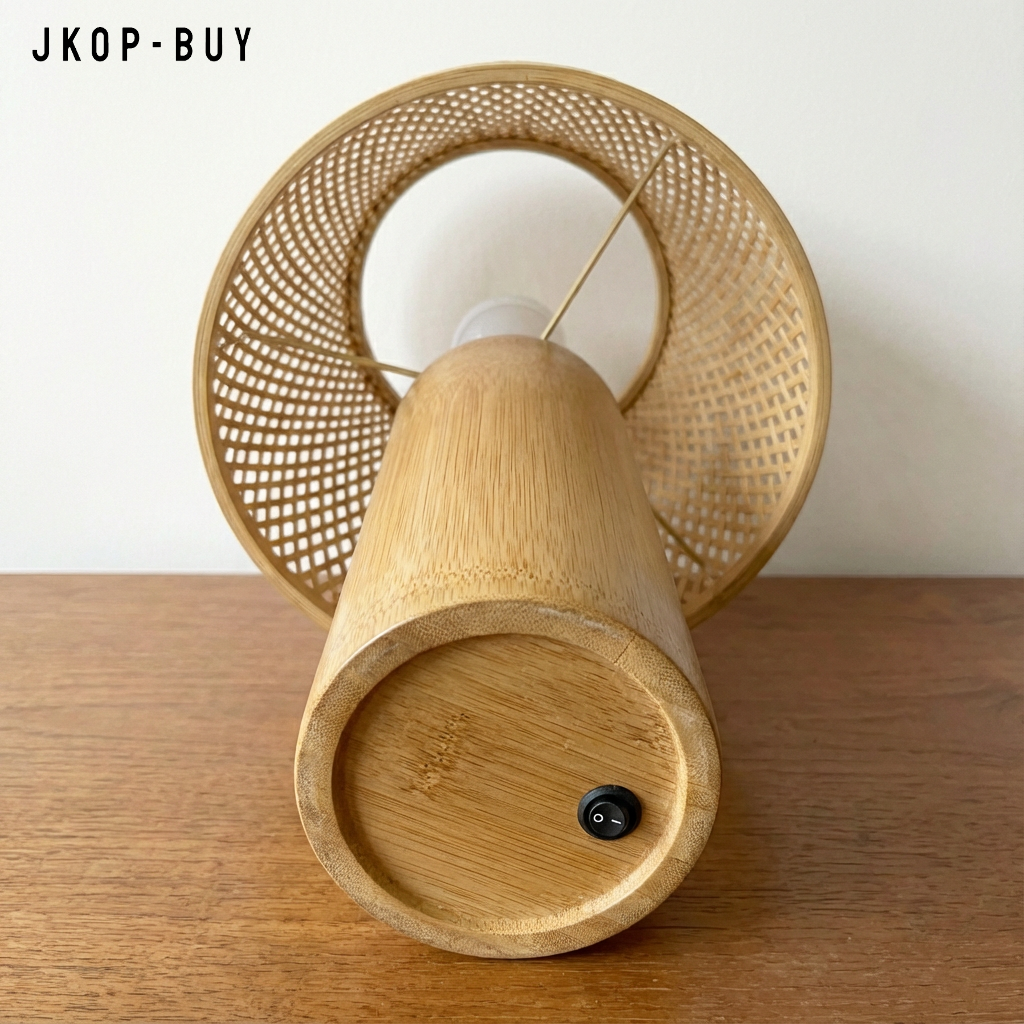 Lampe de table en bambou