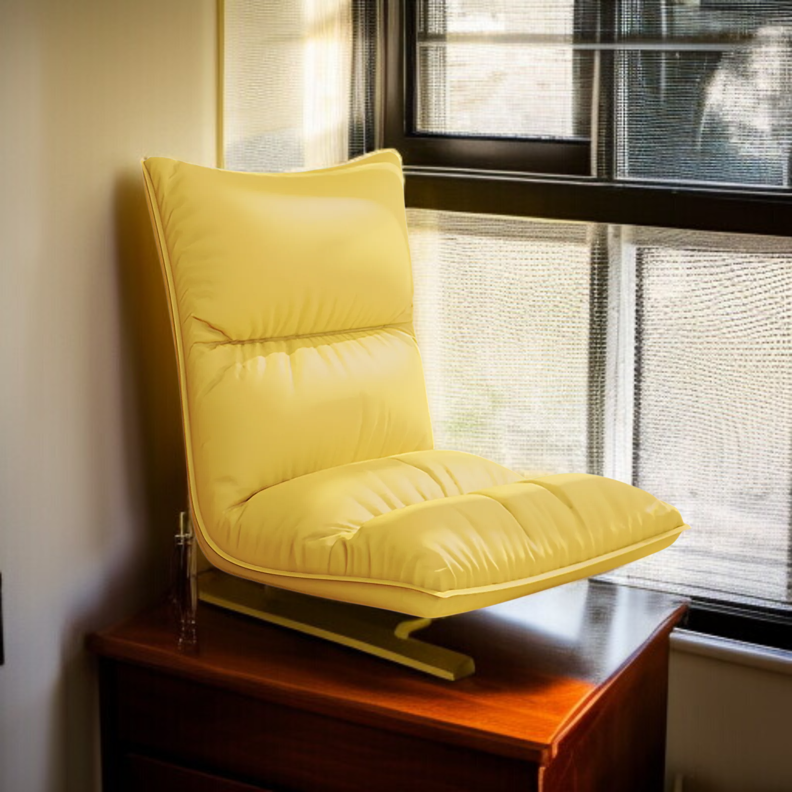 Waterproof and stain-resistant PU leather seat, sofa with six-position angle adjustment, multiple co