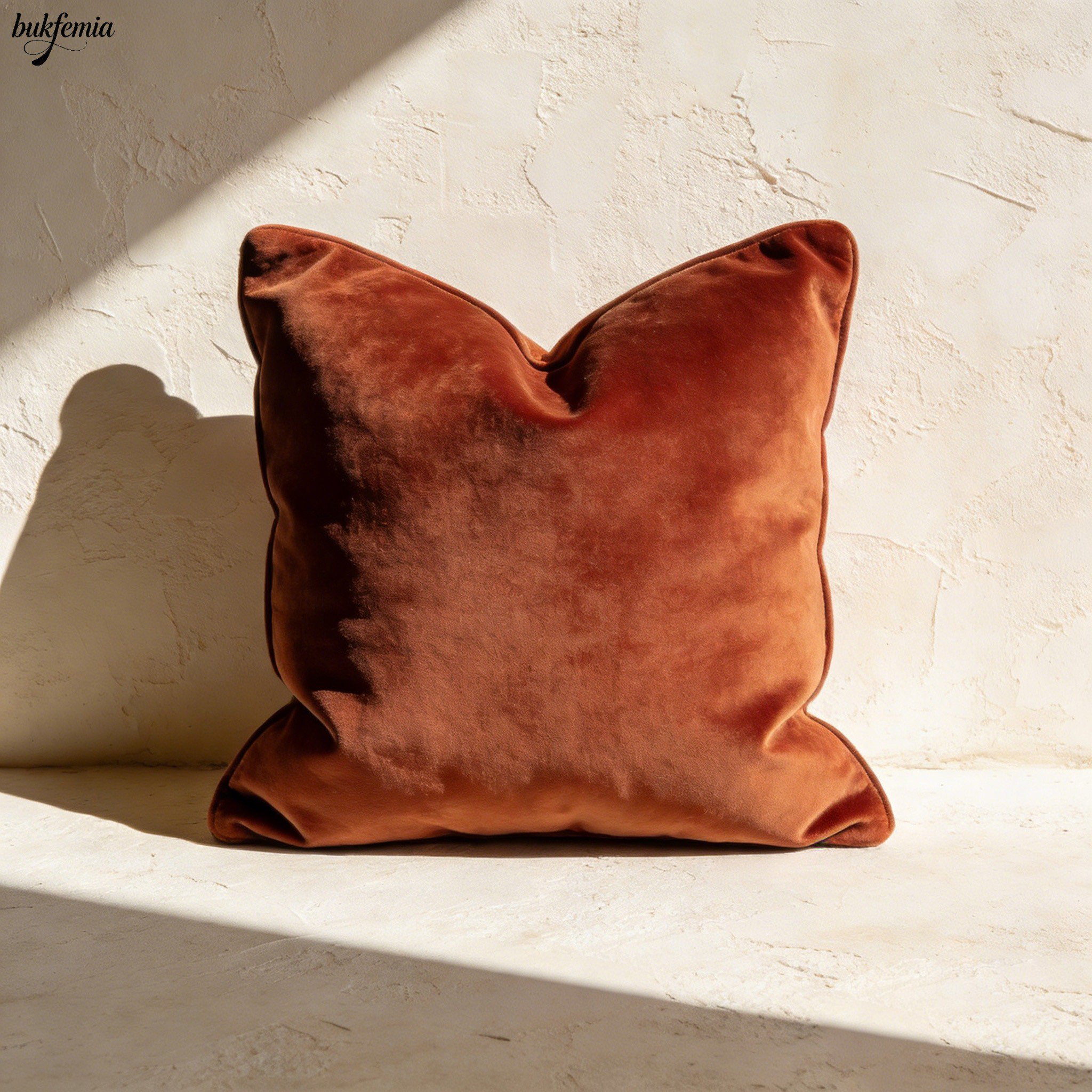 Velvet throw pillow