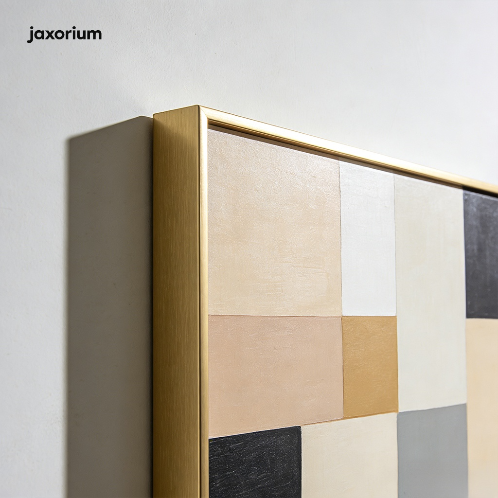 Modern abstract wall art for minimalist living room