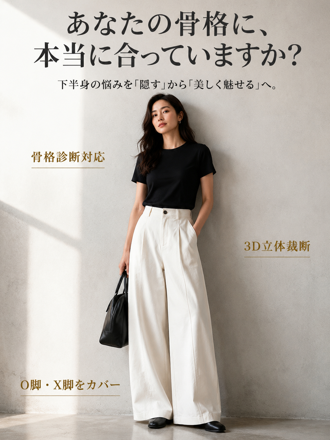 NEW！レディースゆったり細見えカジュアルパンツ